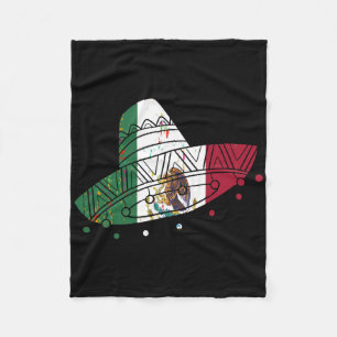 Mexiko Vintage Mexikanska Flagga Pride Hat Tijuana Fleecefilt
