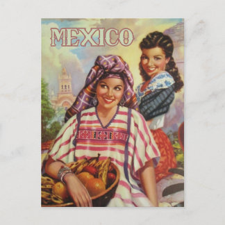 Mexiko vintage resehandlingar vykort