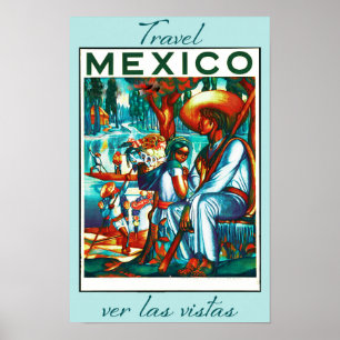 Mexiko Vintage resor Poster