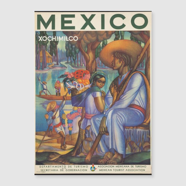 Mexiko, vintage resor poster (Framsida)