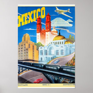 Mexiko Vintage resor Poster återställt