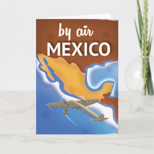 Mexiko Vintage resor poster Helgkort