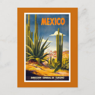 "Mexiko" Vintage resor Poster Vykort