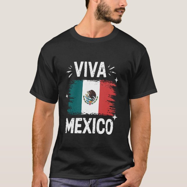 Mexiko Viva Mexiko T Shirt (Framsida)