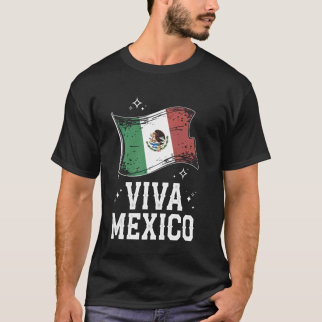Mexiko Viva Mexiko T Shirt (Framsida)