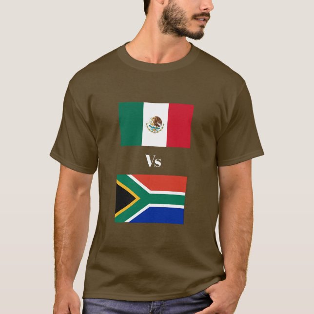 Mexiko Vs Sydafrika T-Shirt (Framsida)