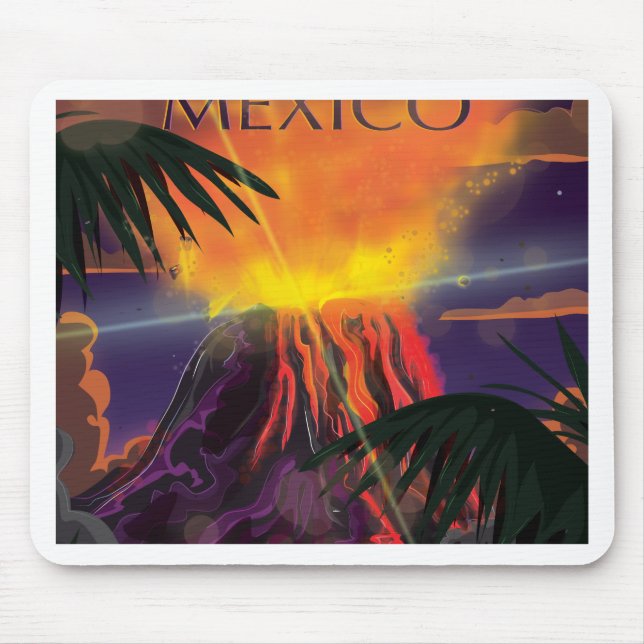 Mexiko Vulkan Resa Poster Musmatta (Framsidan)