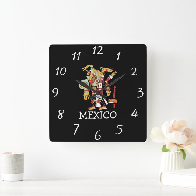 Mexiko Wall Clock Fyrkantig Klocka (Hem)