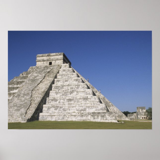 Mexiko, Yucatan, Chichen Itza, El Castillo Poster (Framsidan)