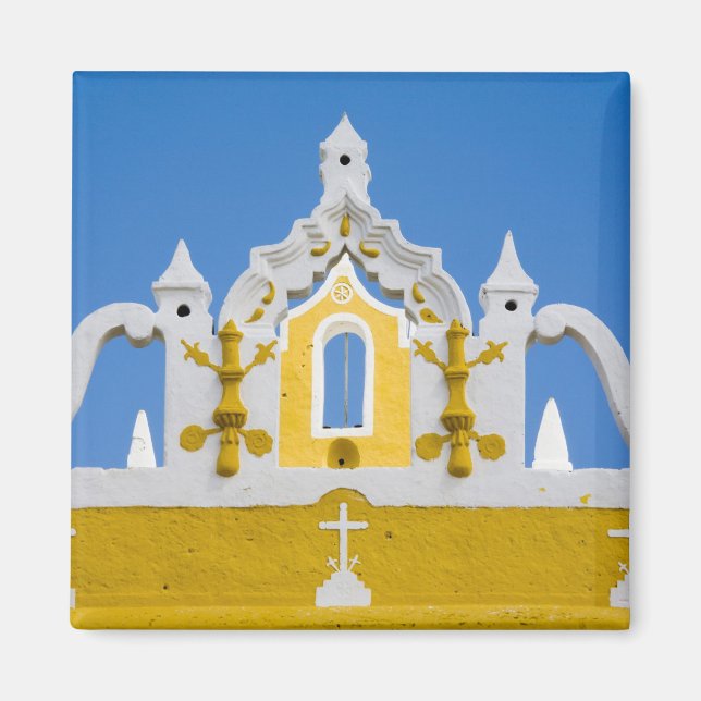Mexiko, Yucatan, Izamal. Franciscan Convent 3 Magnet (Framsidan)