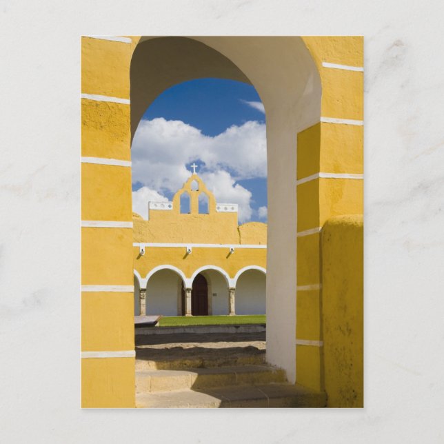 Mexiko, Yucatan, Izamal. Franciskanerklostret 2 Vykort (Framsida)
