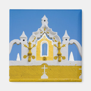 Mexiko, Yucatan, Izamal. Franciskanerklostret 3 Magnet