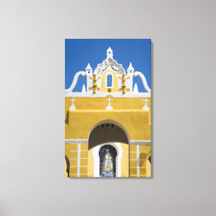 Mexiko, Yucatan, Izamal. Franciskanerklostret Canvastryck