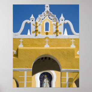 Mexiko, Yucatan, Izamal. Franciskanerklostret Poster