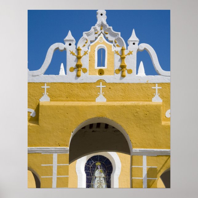 Mexiko, Yucatan, Izamal. Franciskanerklostret Poster (Framsidan)