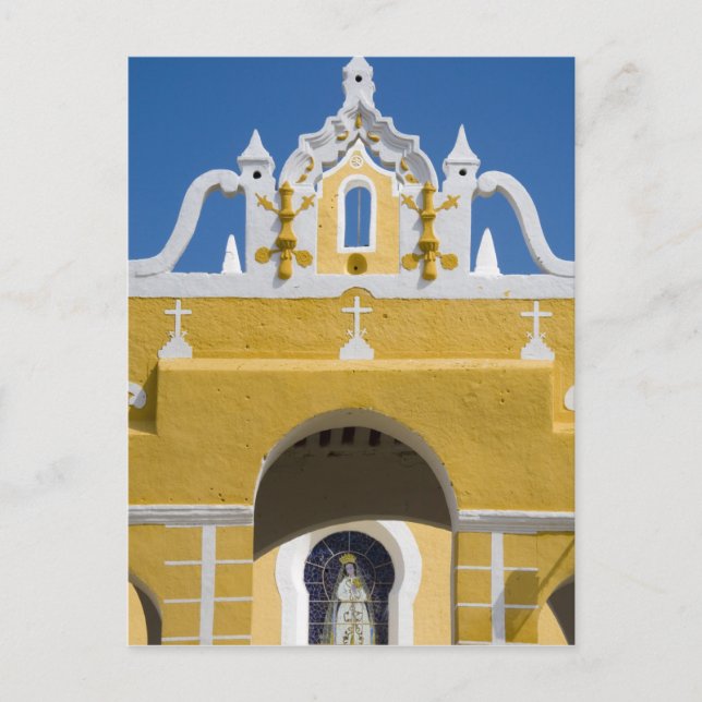 Mexiko, Yucatan, Izamal. Franciskanerklostret Vykort (Framsida)