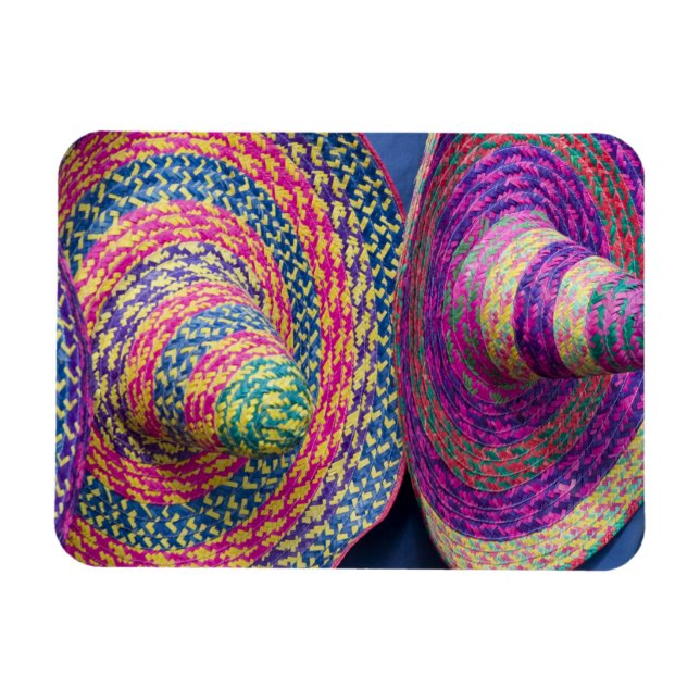 Mexiko, Yucatan, Merida, traditionellt vävt Magnet (Horisontell)