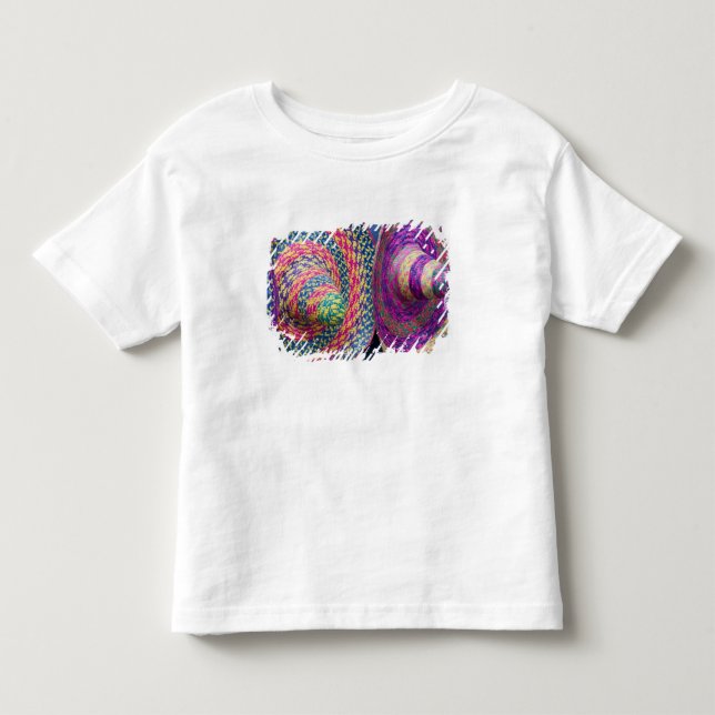 Mexiko, Yucatan, Merida, traditionellt vävt T Shirt (Framsida)