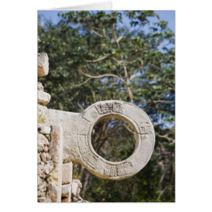 Mexiko, Yucatan, Uxmal. Uxmal, en stor Hälsningskort