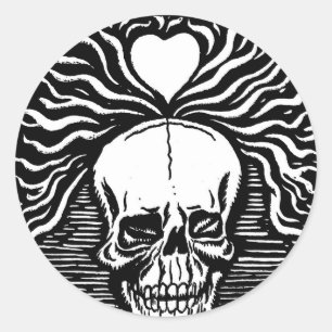 Mexikos "Day of the dead" circa 1924 Runt Klistermärke