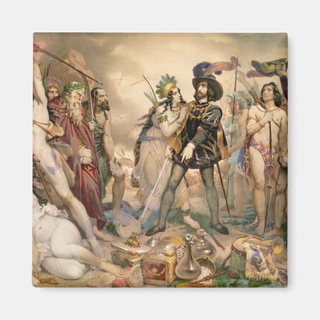 Mexikos erövring magnet (Framsidan)