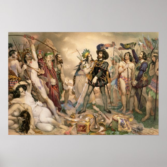 Mexikos erövring poster (Framsidan)