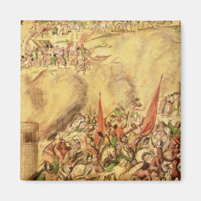 Mexikos erövring: spanjorerna drar sig tillbaka magnet (Framsidan)