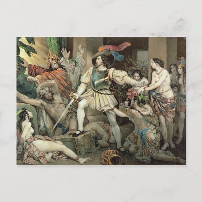 Mexikos erövring vykort (Framsida)