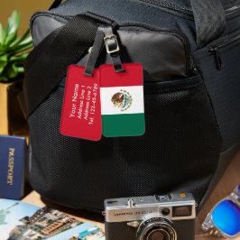 Mexikos flagga bagagebricka