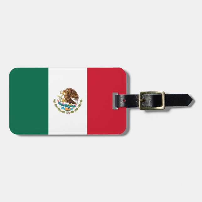 Mexikos flagga bagagebricka (Horisontell Framsida)