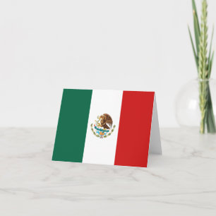 Mexikos flagga brevkort kort