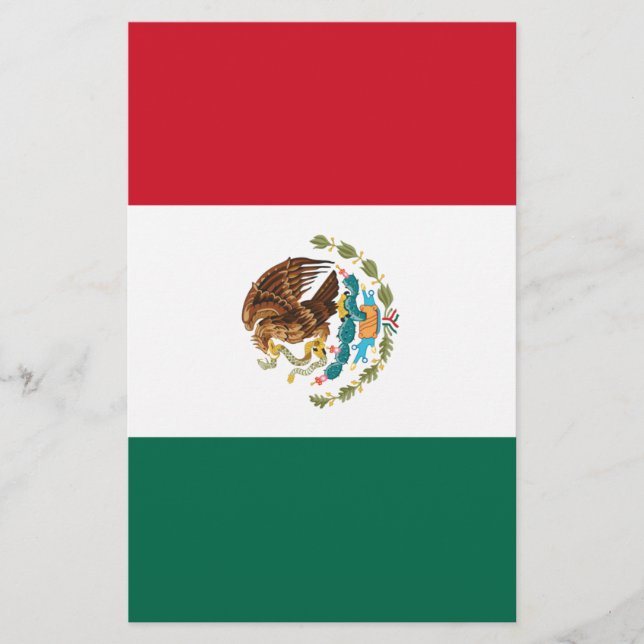 Mexikos flagga brevpapper (Framsida)