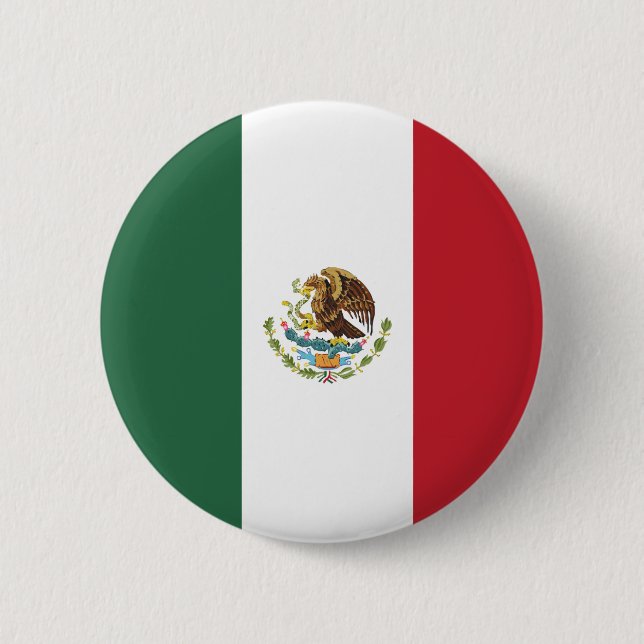 Mexikos flagga cirkel knapp (Framsida)