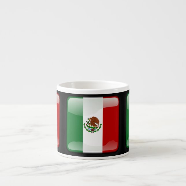 Mexikos flagga espressomugg (Framsidan)