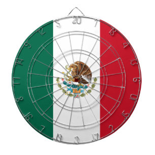 Mexikos flagga, Flaggan för mexikanska republiken Darttavla