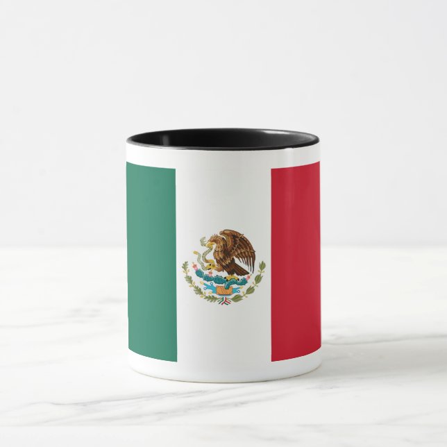Mexikos flagga, Flaggan för mexikanska republiken Mugg (Center)