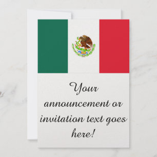Mexikos flagga inbjudningar