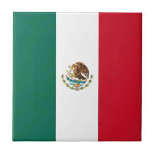 Mexikos flagga kakelplatta