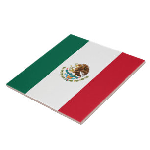 Mexikos flagga kakelplatta