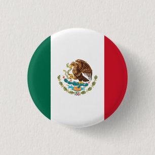 Mexikos flagga knapp