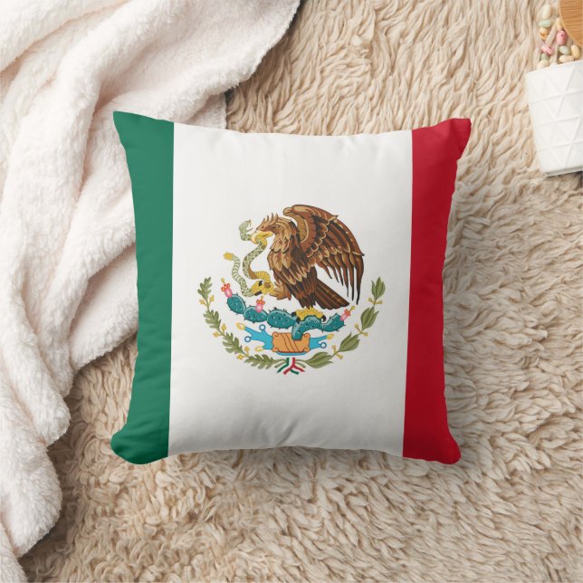 Mexikos flagga kudde (Filt)
