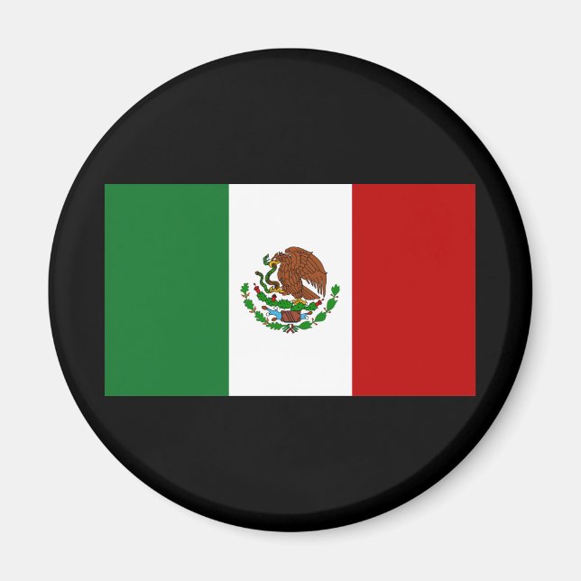 Mexikos flagga magnet (Framsidan)