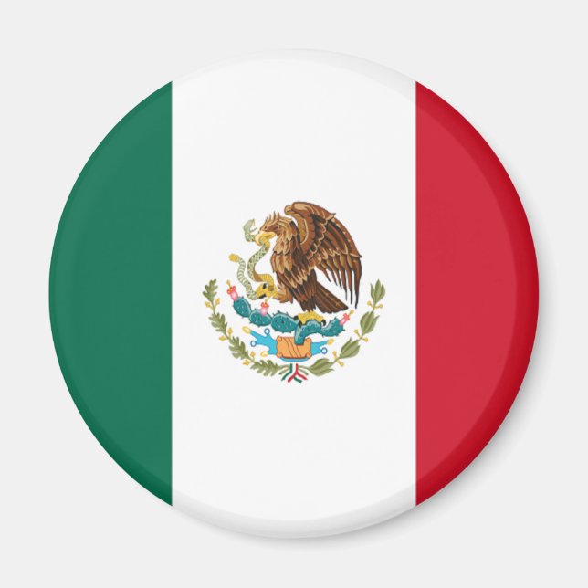Mexikos flagga magnet (Framsidan)