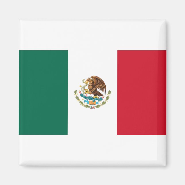 Mexikos flagga magnet (Framsidan)