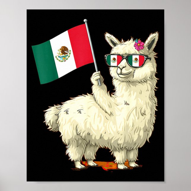 Mexikos flagga mexikansk stolthet mexikanska rötte poster (Framsidan)
