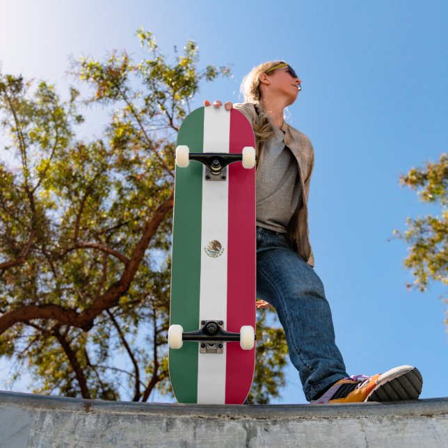 Mexikos flagga mini skateboard bräda 18,5 cm (Utomhus 1)