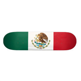 Mexikos flagga mini skateboard bräda 18,5 cm