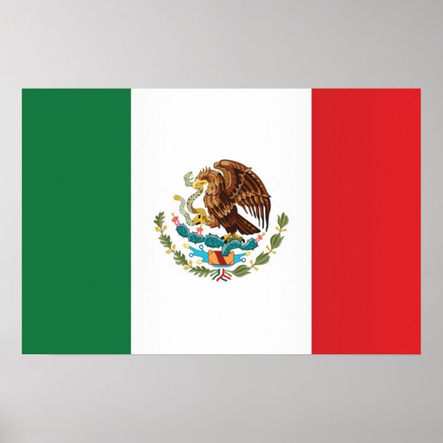 Mexikos flagga poster (Framsidan)