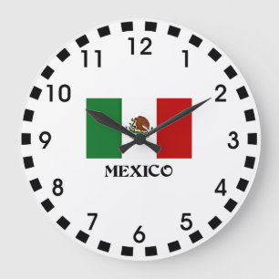 Mexikos flagga stor klocka
