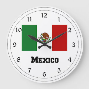 Mexikos flagga stor klocka